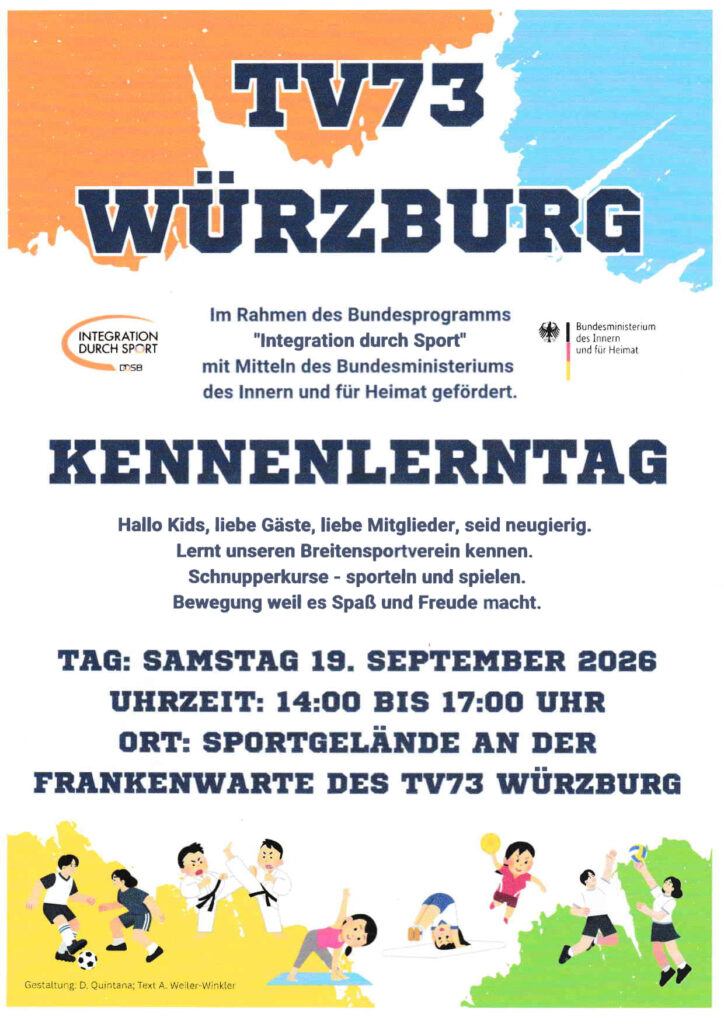 Flyer für den Kennenlerntag am 19.09.2026, 14:00..17:00 Uhr